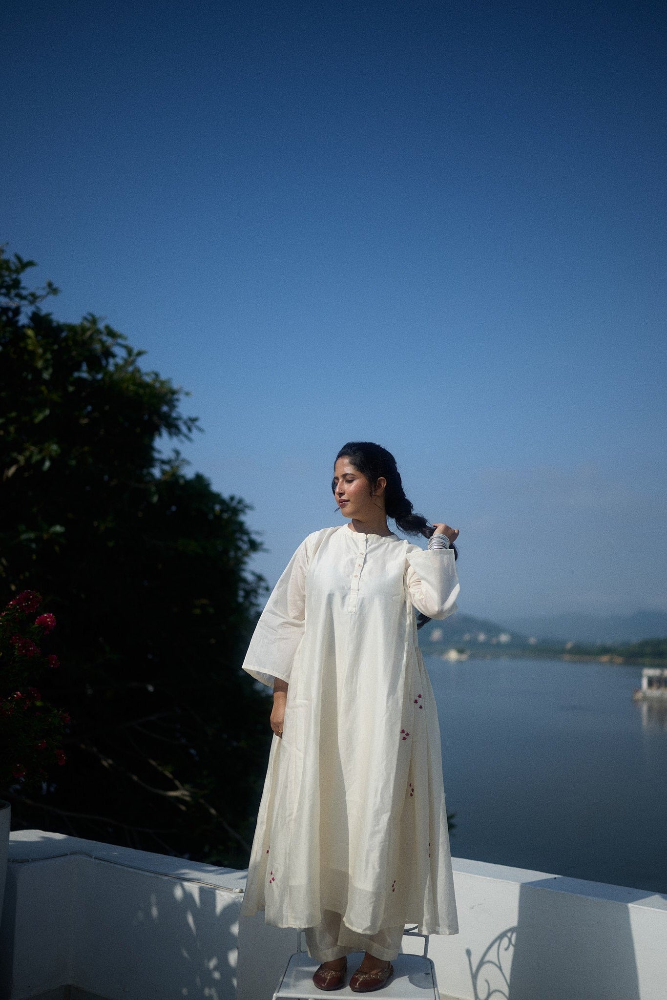 Silk Chanderi Kurta Set