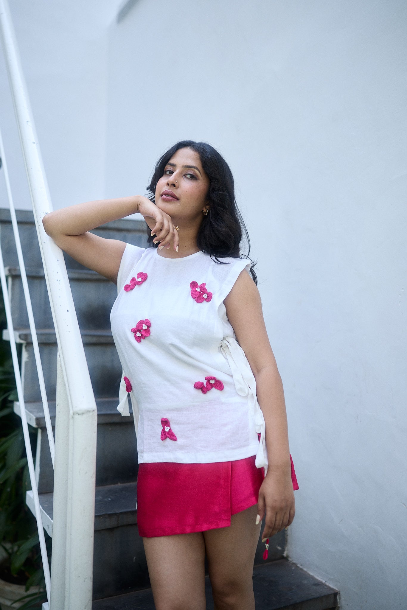 Gajji Silk Wrap Mini Skirt