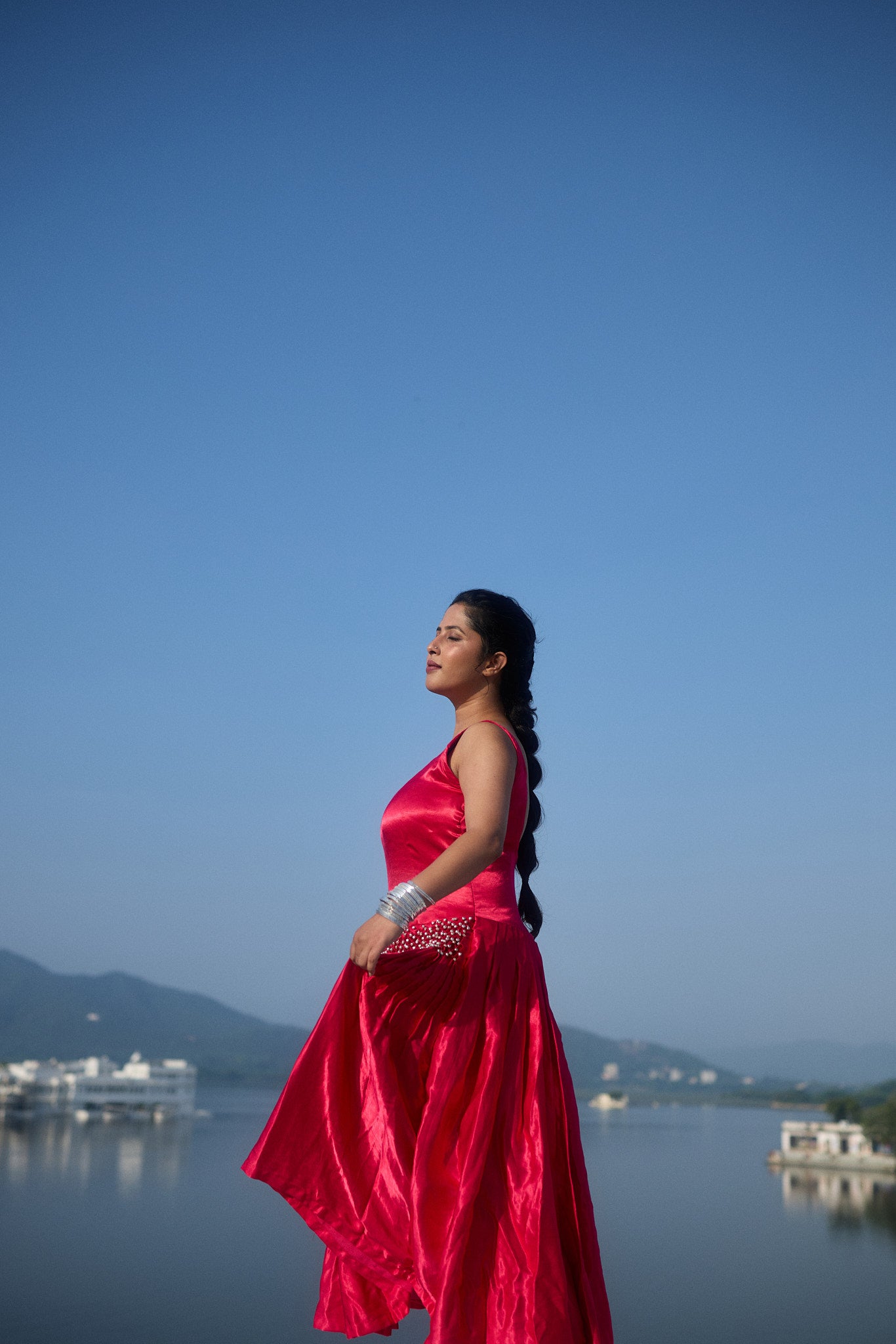 Gajji Silk Smocked Ghunghroo Dress