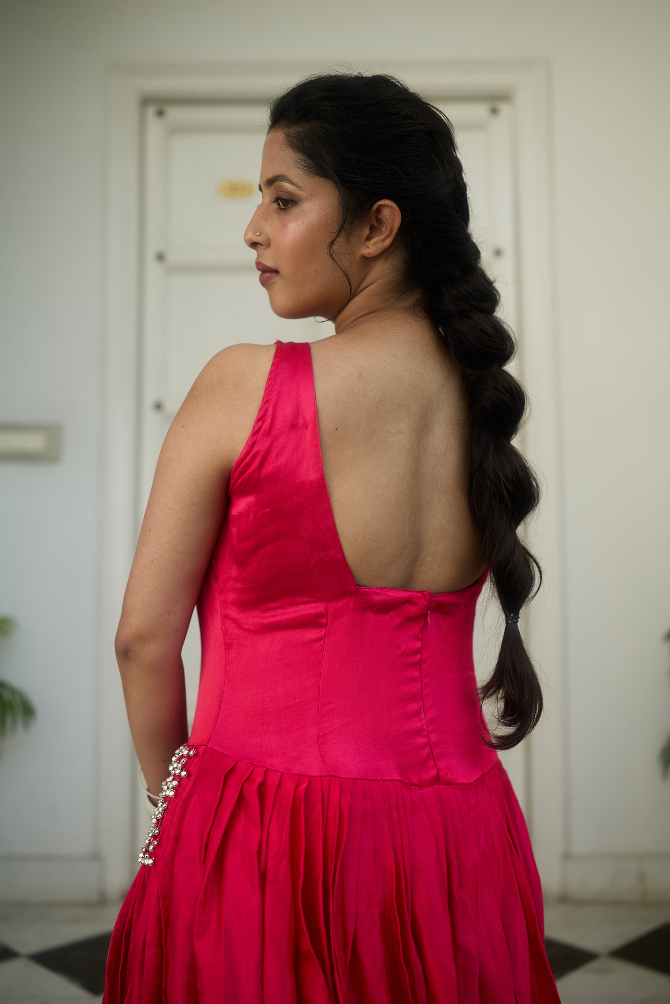 Gajji Silk Smocked Ghunghroo Dress