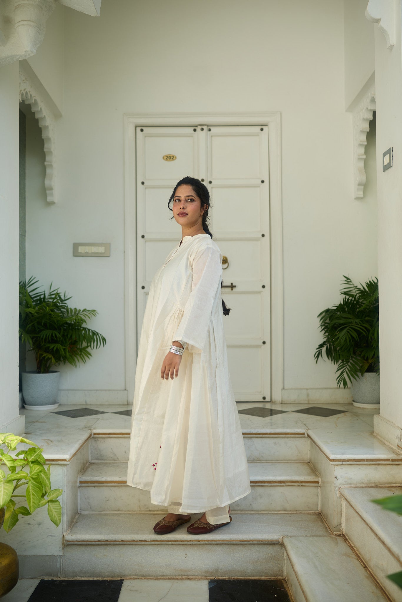 Silk Chanderi Kurta Set